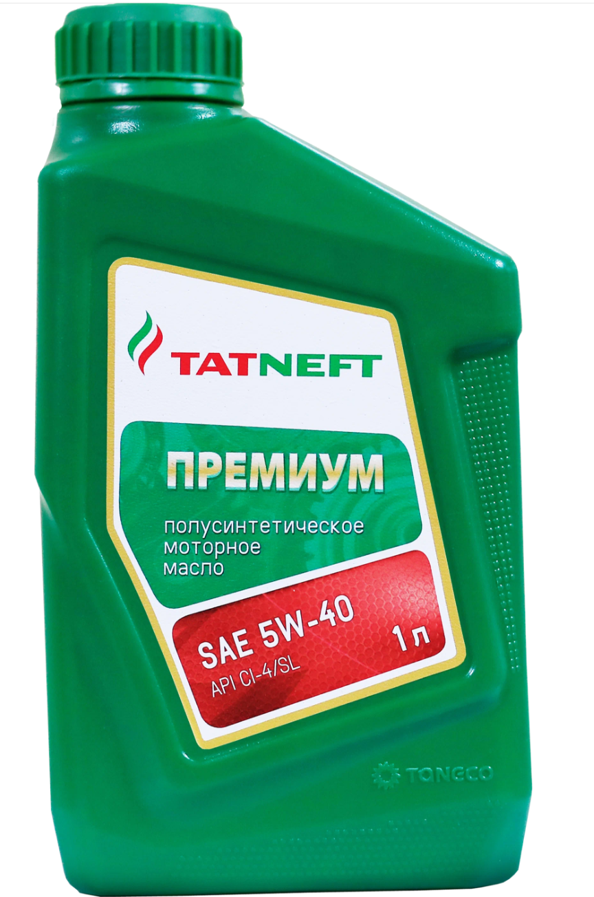 Масло моторное Татнефть Премиум 5W-40 API СI-4SL,1л