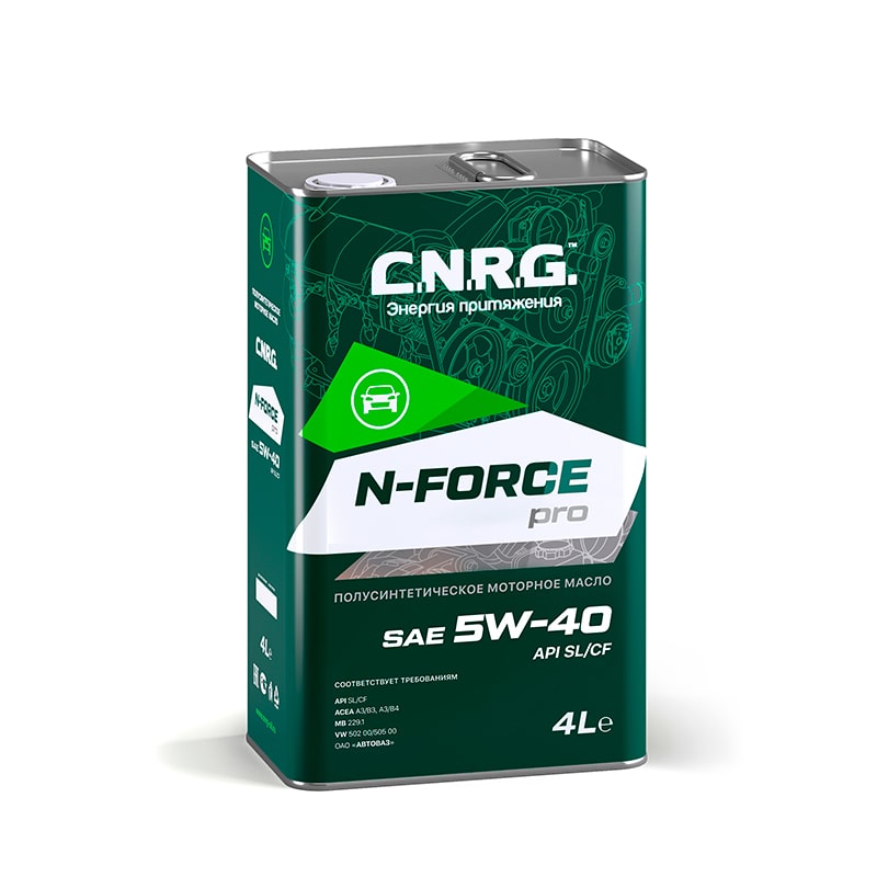 Масло моторное C.N.R.G. N-Force Pro 5W-40 SL/CF, 4 л